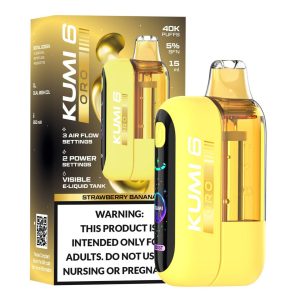 KUMI 6 Oro 40K Puff Disposable 27 KUMI 6 Oro 40K Puff Disposable Strawberry Banana
